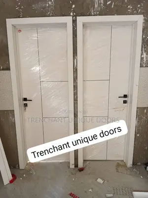 HDF Door With Frame and Acrytrave, Keylock and Installations