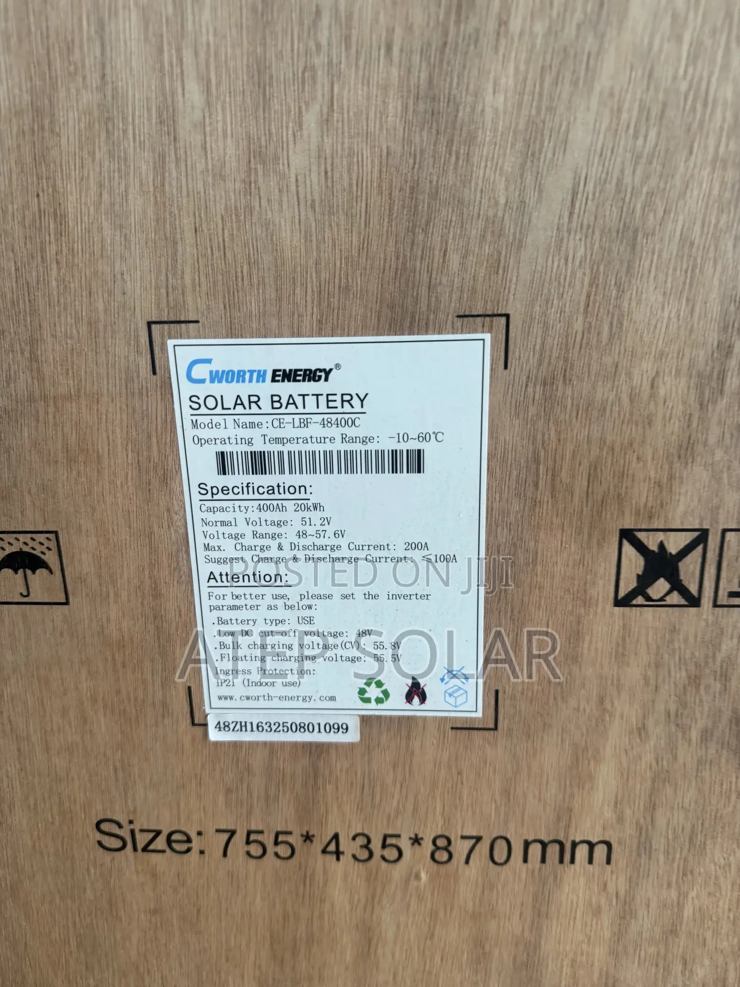 Cworth 20kwh Lithium Battery