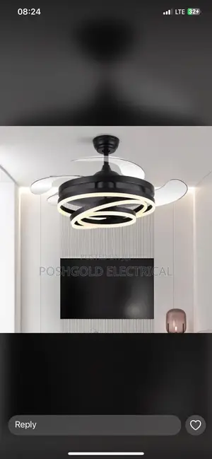 Modern Ledceiling Fan With Light