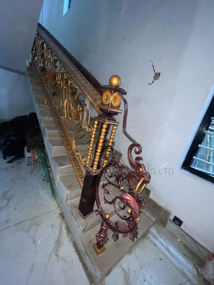 Dragon Head Wrought Iron Staircase