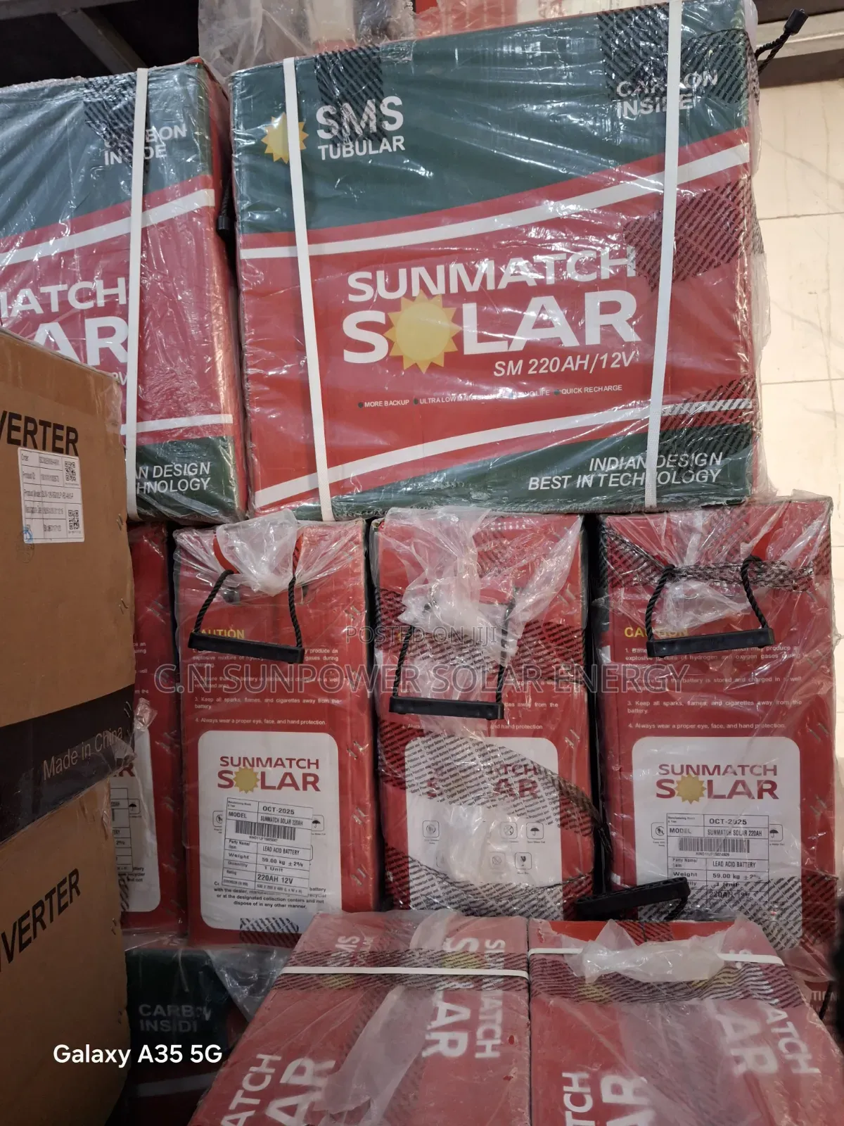 12v/220ahs SMS Tubular Technology Battery