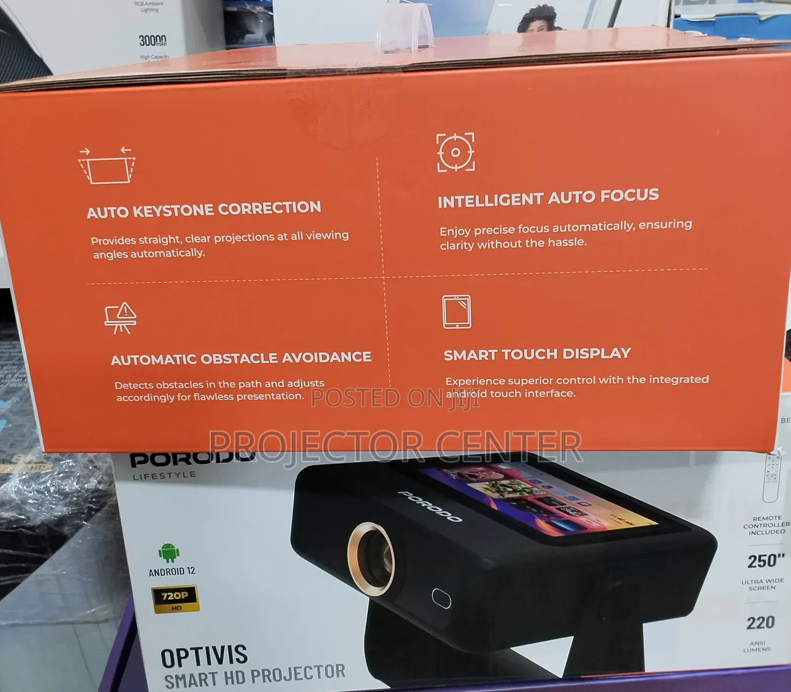 Porodo Optivis Smart Hd Projector