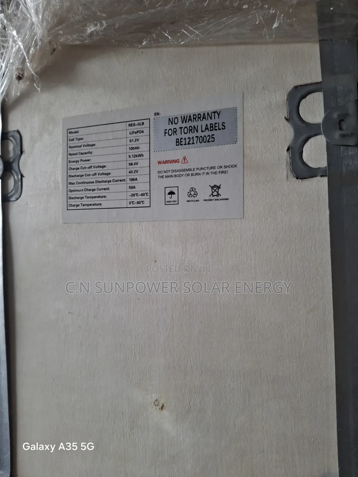 5kwh/48v Hyper Lithium-Iron Phosphate Battery