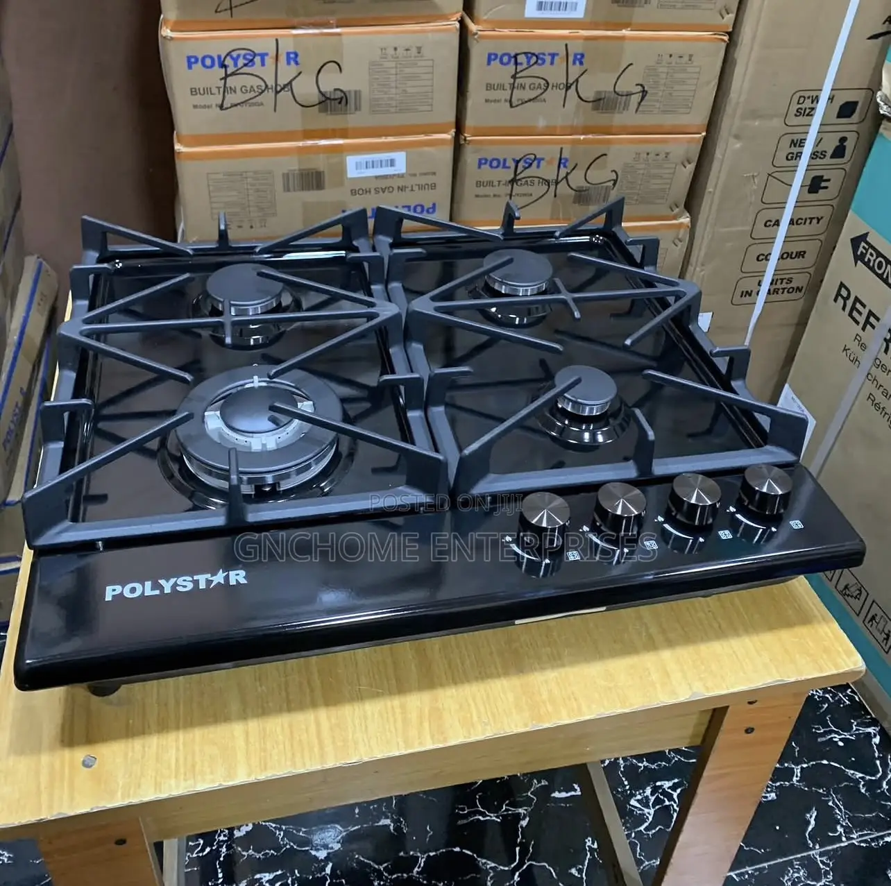 Inbuilt/Tabletop Gas Cooker (4burner) Polystar