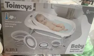 Baby Foldable Bath Tube Set