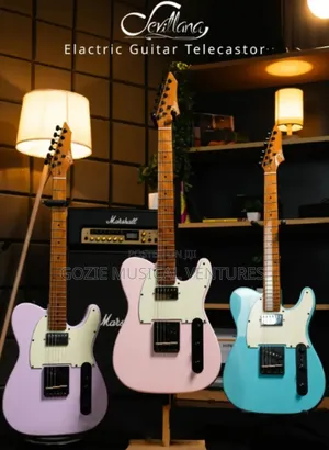 Seviliana Jom- 930 Electric Lead Guitar Sky Blue Colour Pink Colour