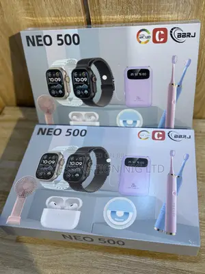 2026 New Neo-500 Smart Watch With Handheld Fan Toothbrush Powerbanks