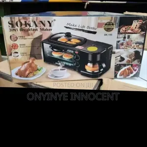 Sokany 3-in-1 Breakfast Maker - Oven, Griddle Coffee Machine