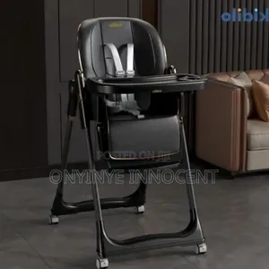 Kidilo Foldable Baby High Chair With Wheels -adjustable Feding Chair