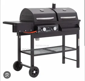 Gas and Charcoal BBQ Grill Premium Dual Fuel Combi BBQ