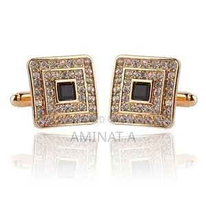Quality Gold Cufflinks for Men With Case