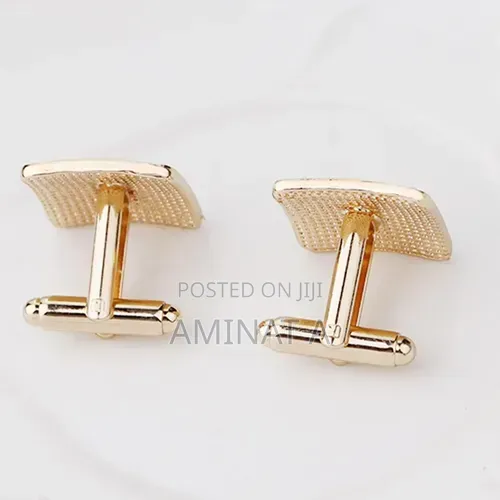 Quality Gold Cufflinks for Men With Case