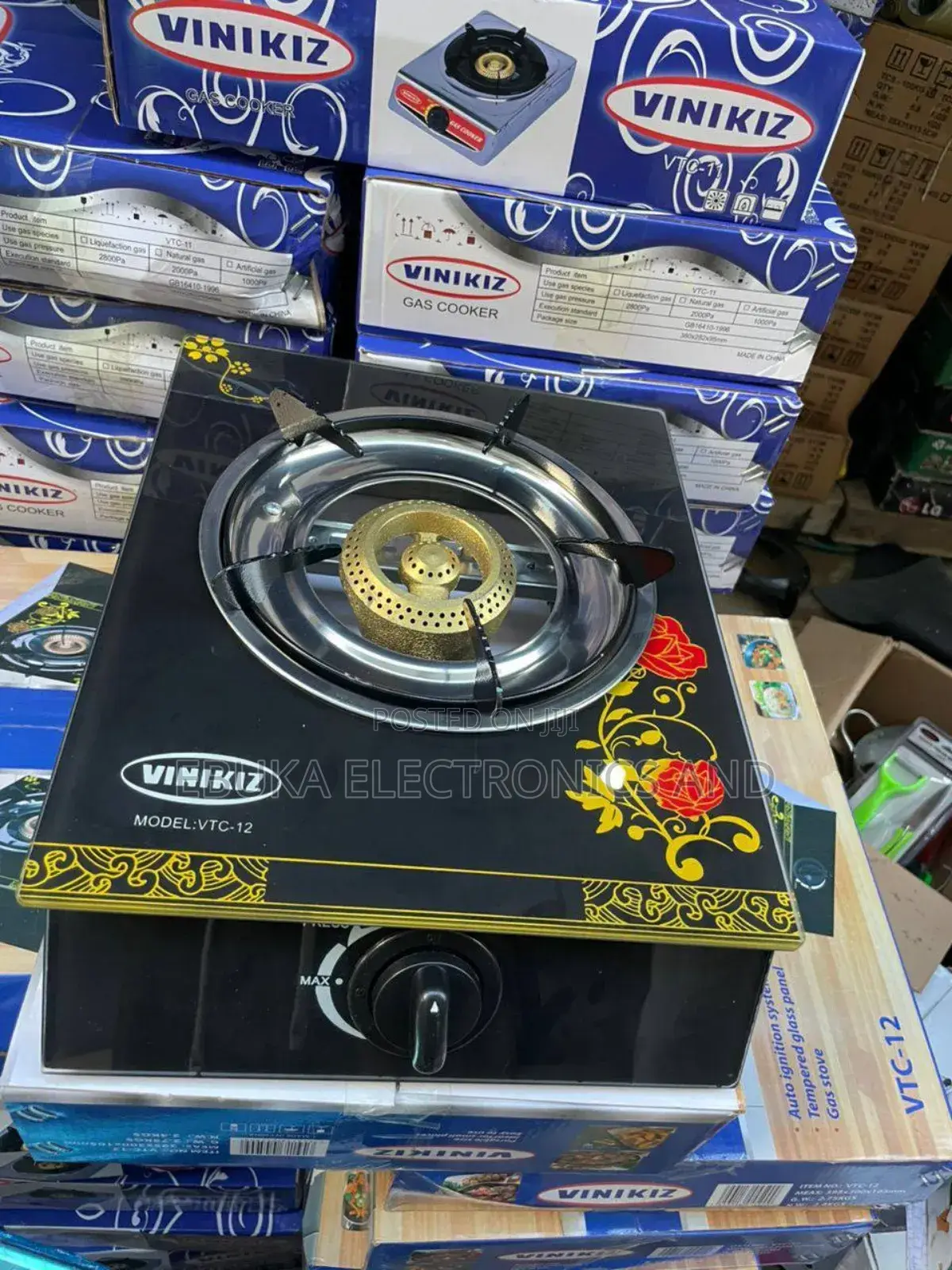 Vinikiz Single Face Glass Gas CookerIs Available Now