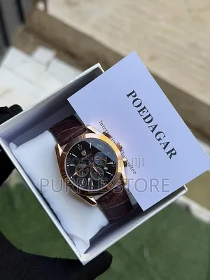 Poedagar Leather Watches for Men