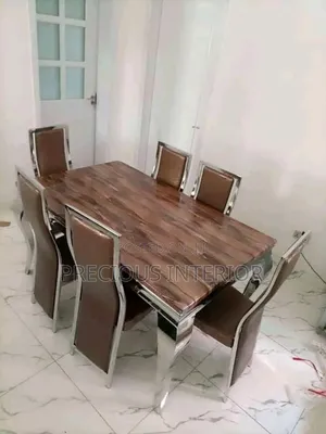 Marble Dining With 6 Chairs