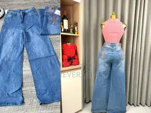Designer Inspired Wide Leg Jeans