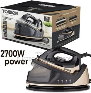 Tower 2700w Lockable Steam Generator Iron - 1.2l Ceraglide Ceramic