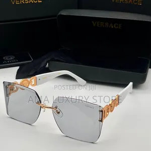 Versace Luxury Rimless Glasses