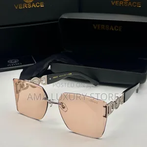 Versace Luxury Rimless Glasses