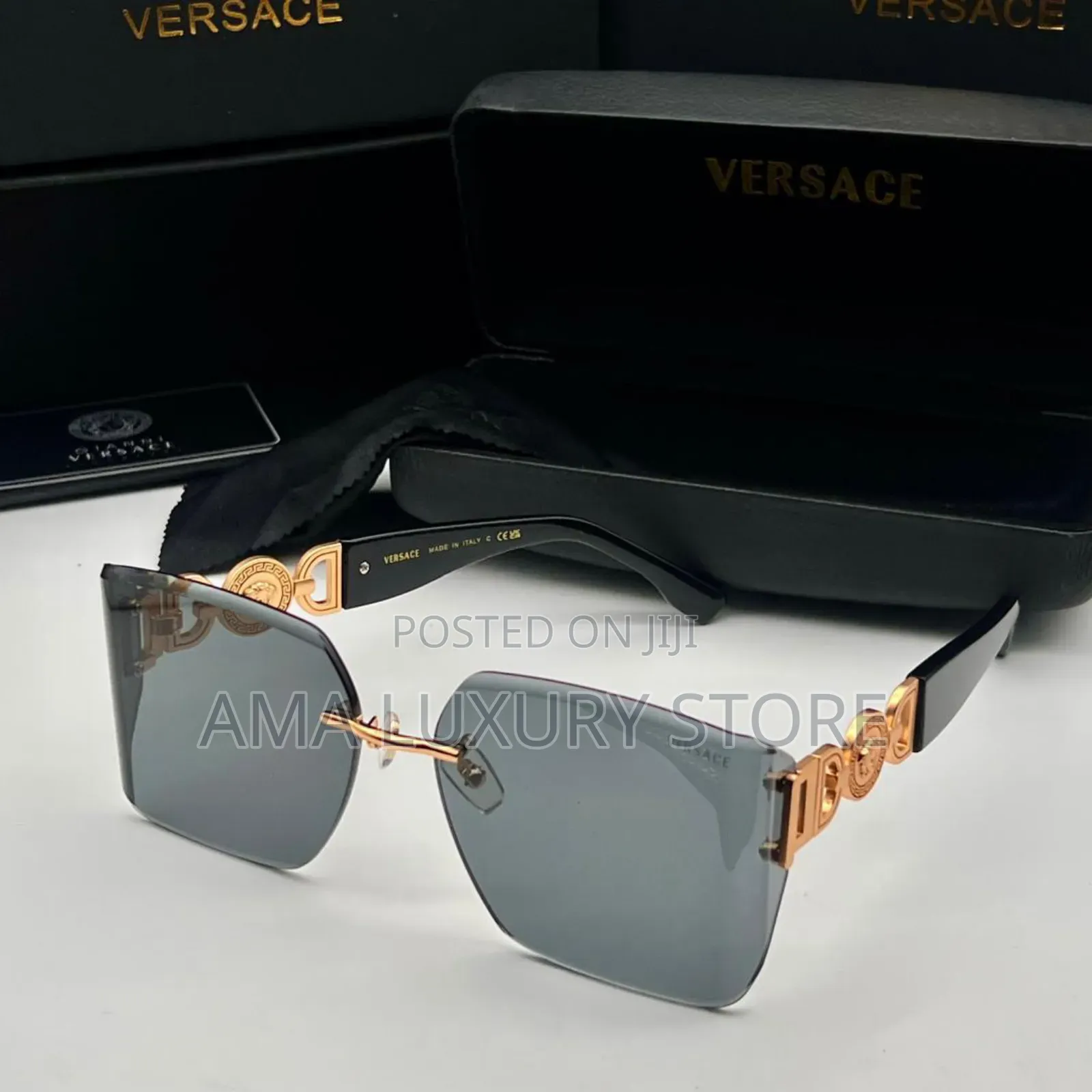 Versace Luxury Rimless Glasses