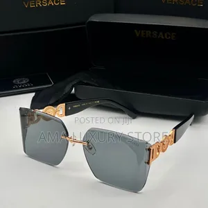 Versace Luxury Rimless Glasses