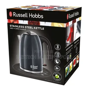 Russell Hobbs Stainless Steel Grey Electric Kettle - 1.7l Rapid Boil