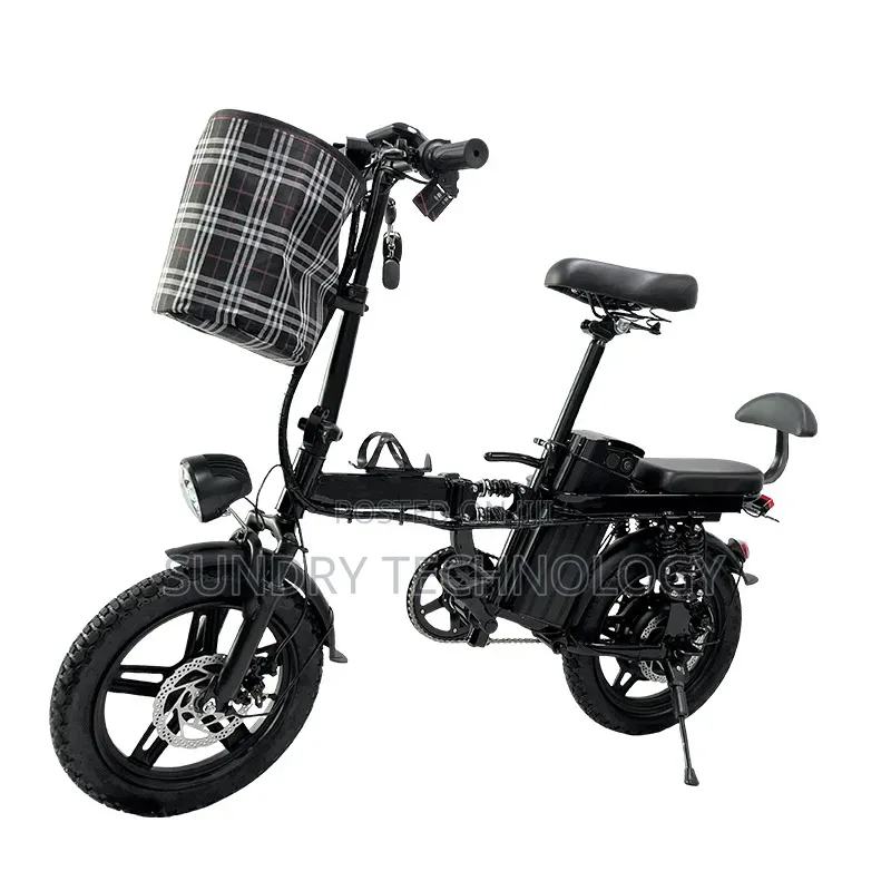 Foldable Electric Bike 48v Long Range + Basket
