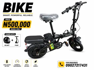Foldable Electric Bike 48v Long Range + Basket