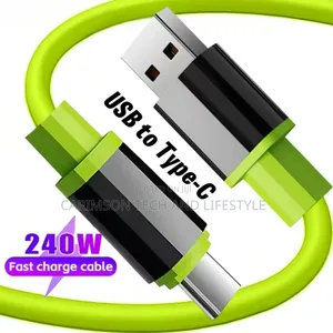 240w Silicone Cable - Usb To Type C