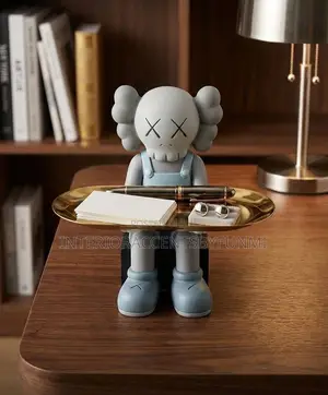 Luxury Kaws Companion Figurine With Gold Storage Tray