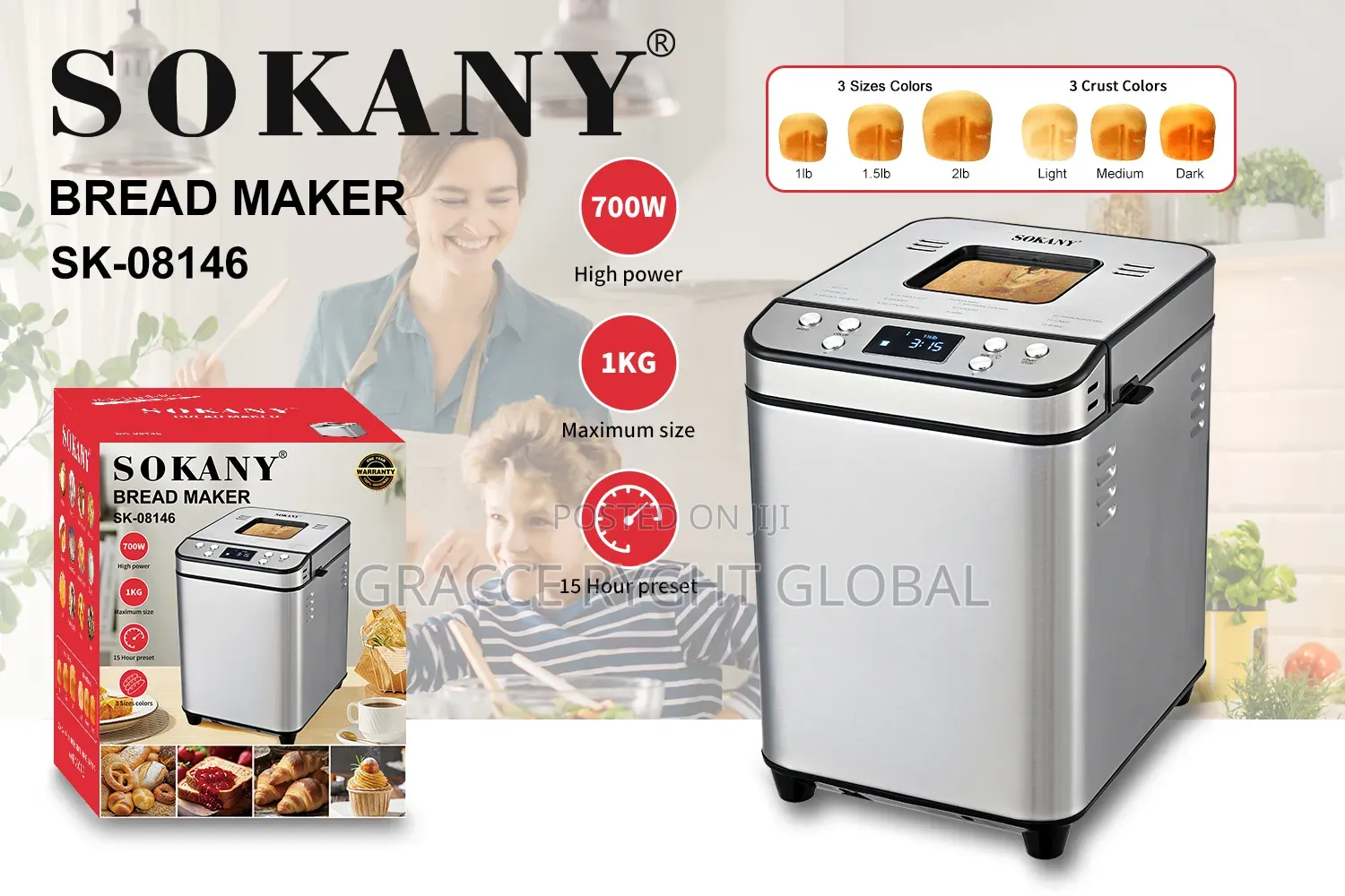 Sokany Bread Maker