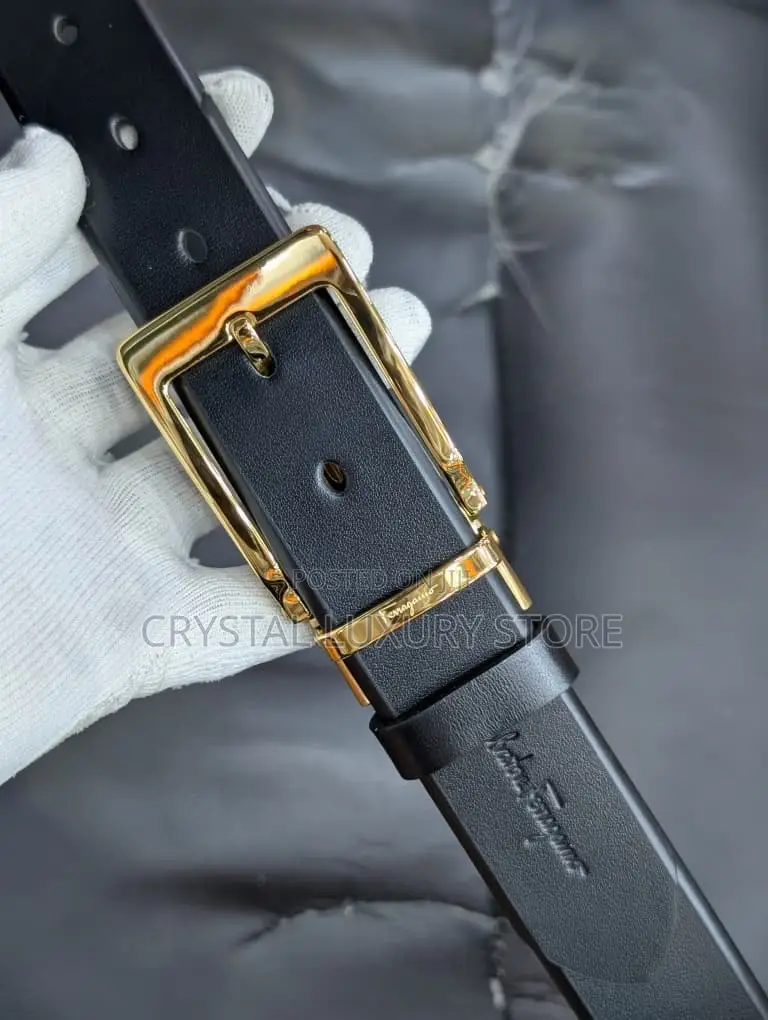 Ferragamo Quality Luxury Men Genuine Leather Bel