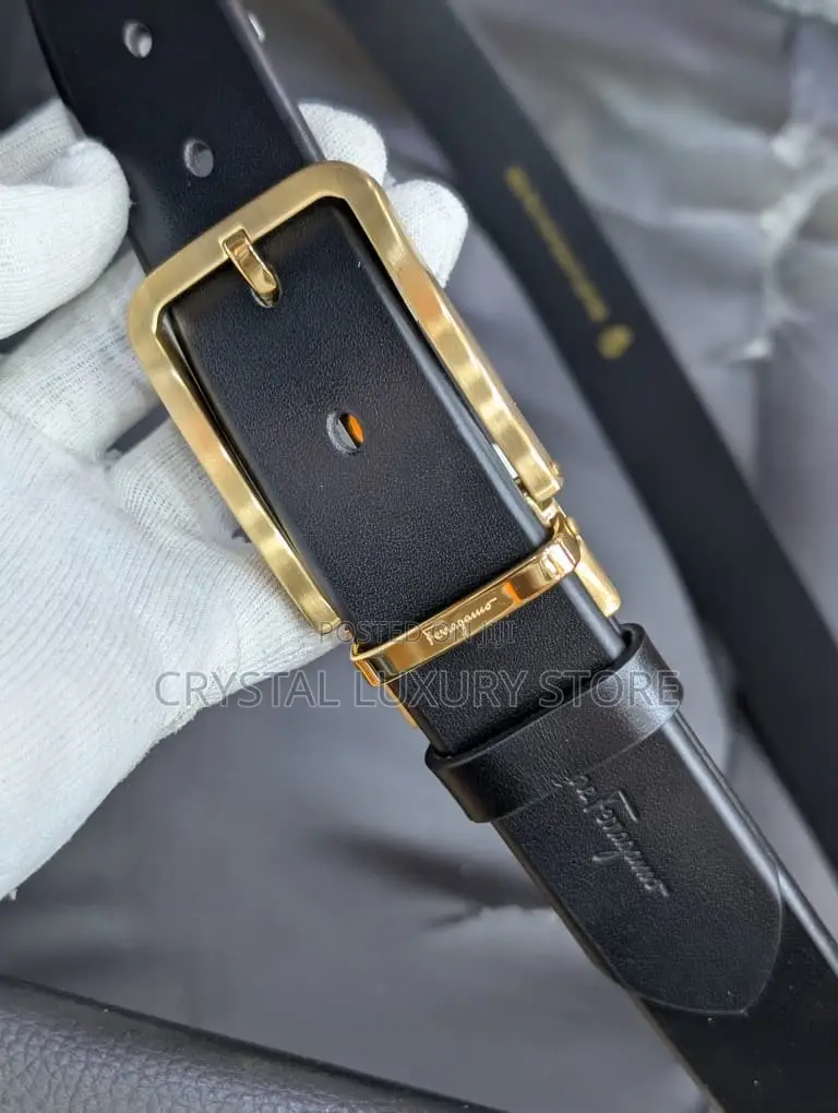 Ferragamo Quality Luxury Men Genuine Leather Bel