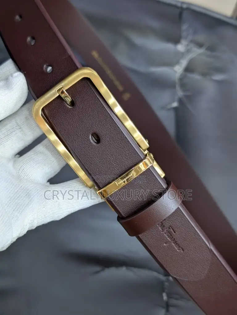 Ferragamo Quality Luxury Men Genuine Leather Bel