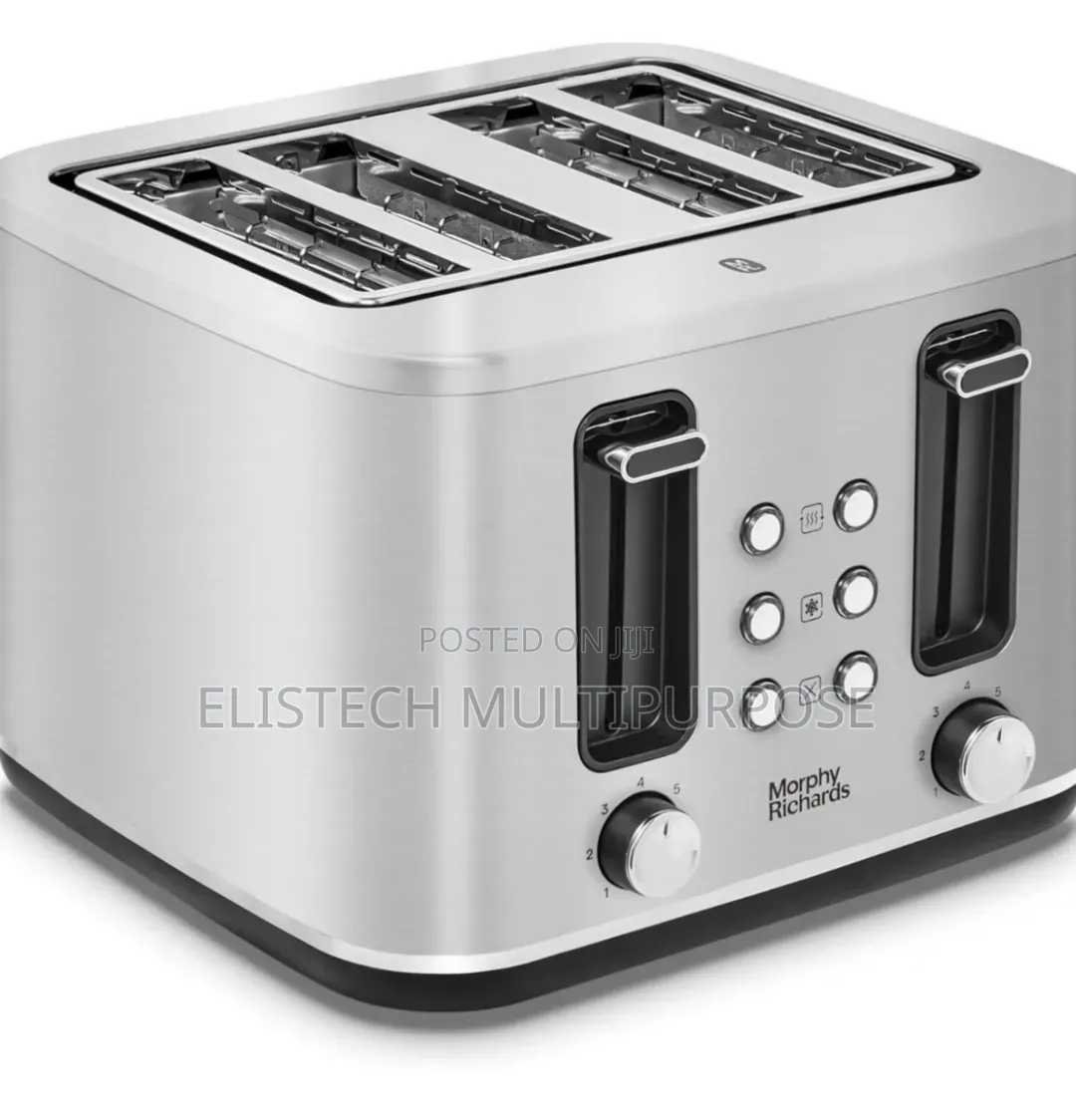 Morphy Richards Motive Chalk White 4-Slice Toaster – Dual Control