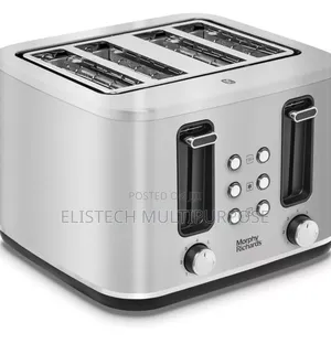 Morphy Richards Motive Chalk White 4-Slice Toaster – Dual Control