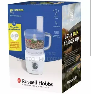 Russell Hobbs Go Create Food Processor - White With Versatile Blades