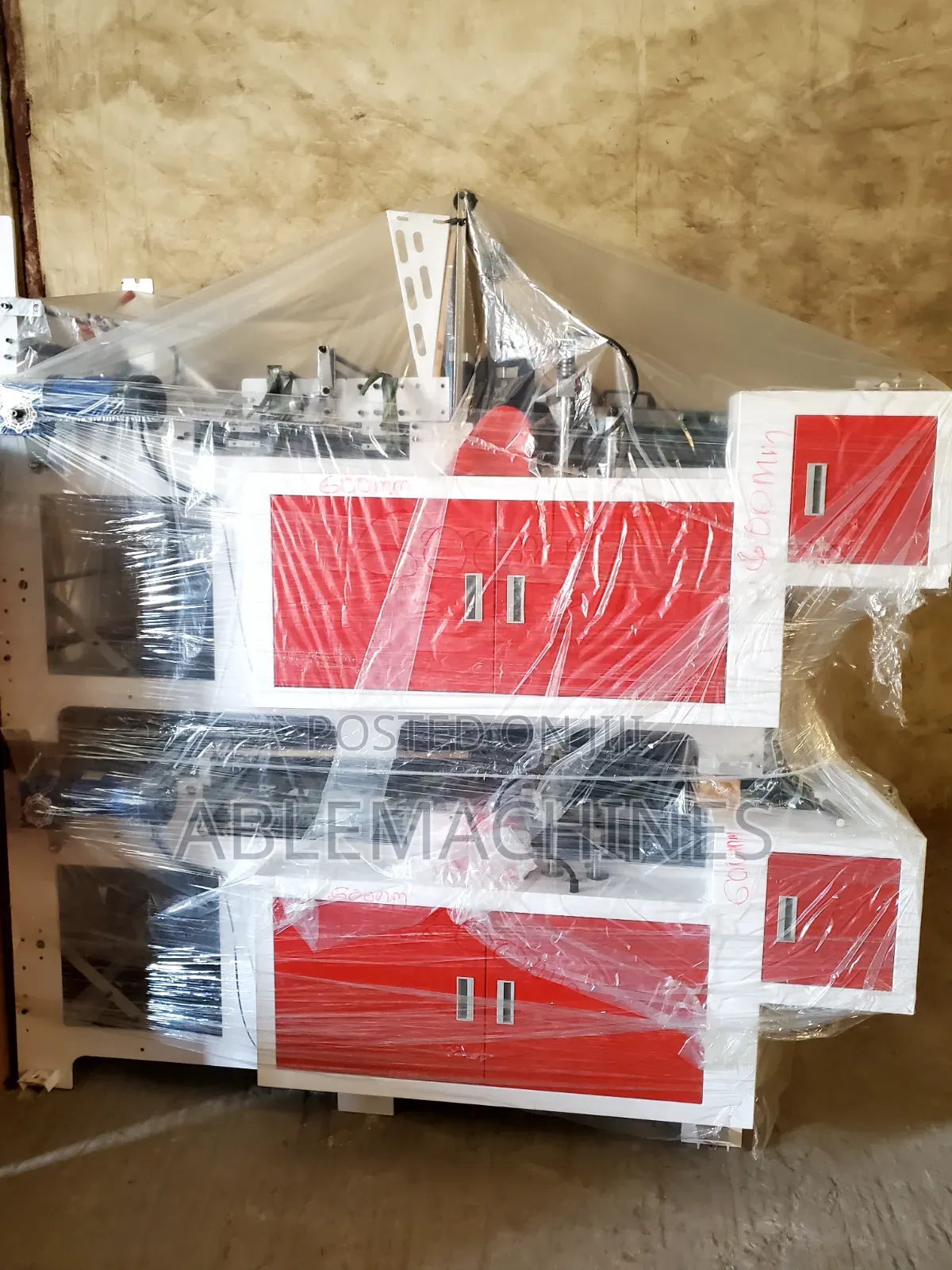 600m Side Sealing Bag Making Machine With 1200mm Folder