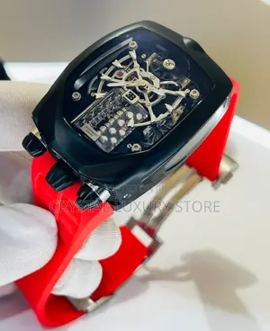 Jacob and Co Quality Luxury Men Chronograph Rubber Strap Wristwatch