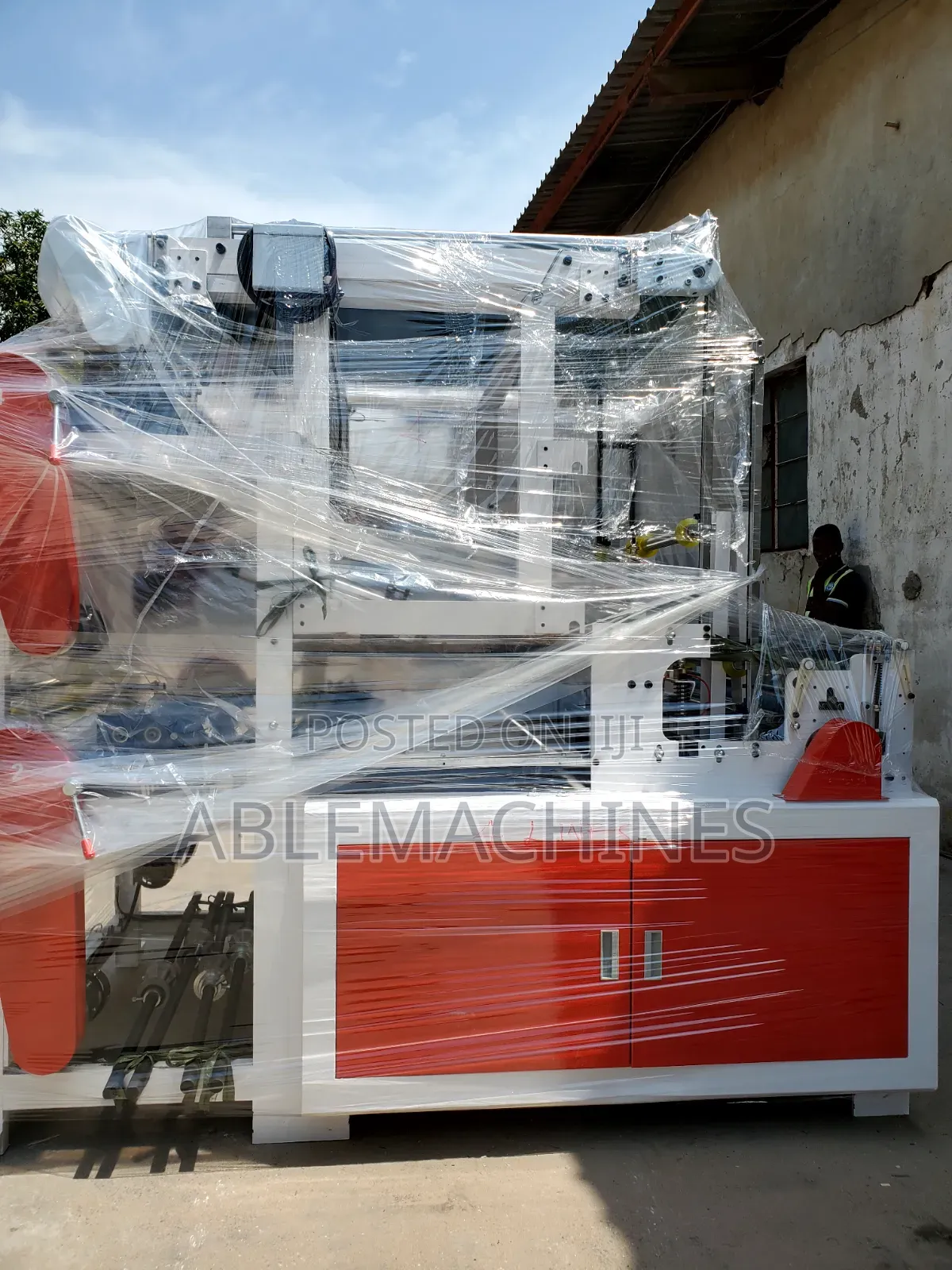1000m Double Deck Nylon Bag Making Machine With 1.5m Conveyor 4 Lines
