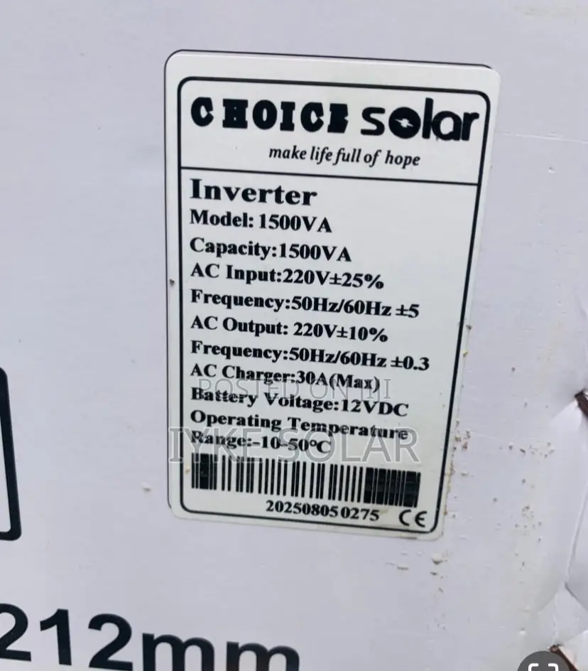 1.5kva 12v Choice Inverter