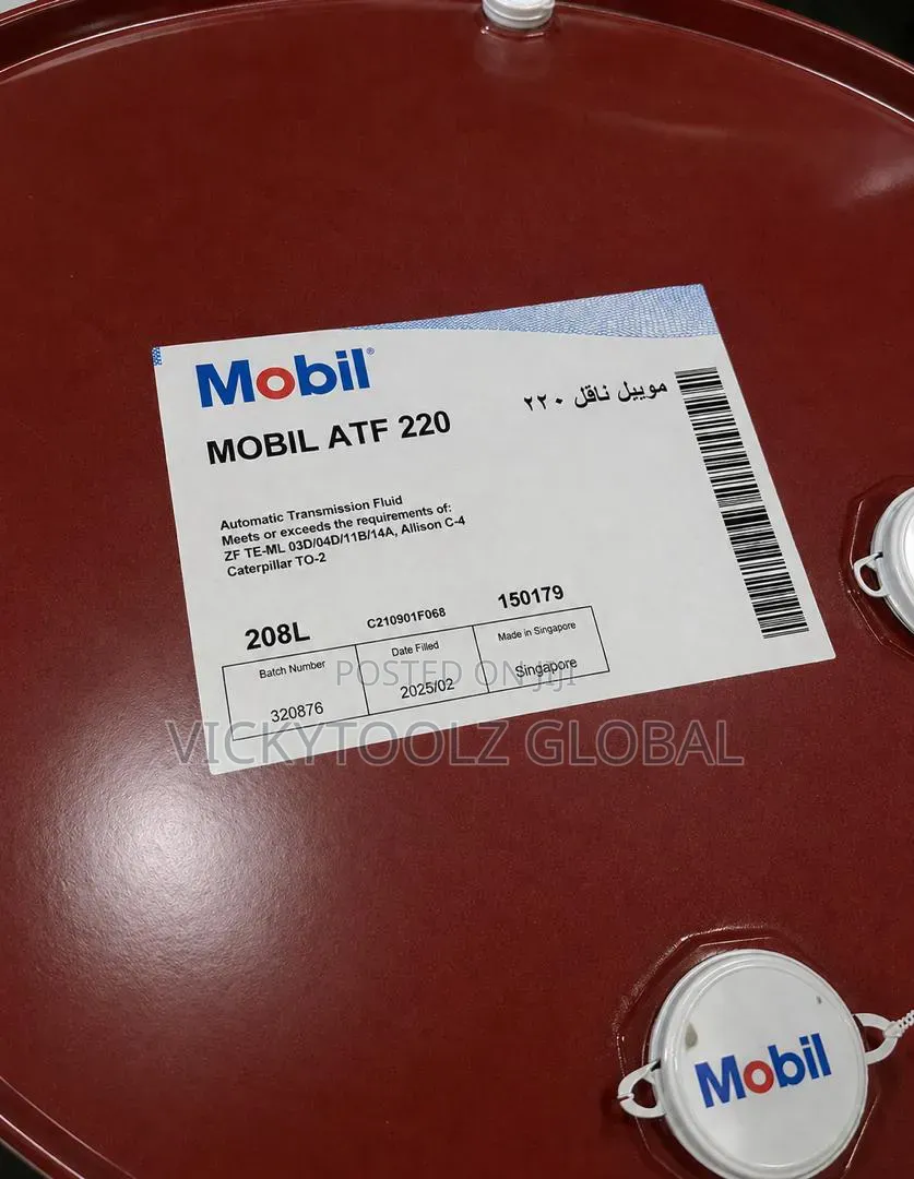 Mobil Atf 220 Automatic Transmission Fluid 220 Drum//208l - VICKYTOOLZ ...