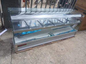 Curved Glass Imported Food Display Warmer / Bain Marin