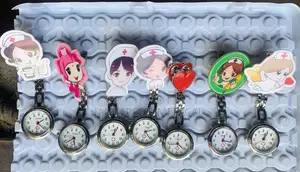 Nurse Chest Watch With Cartoon Characters