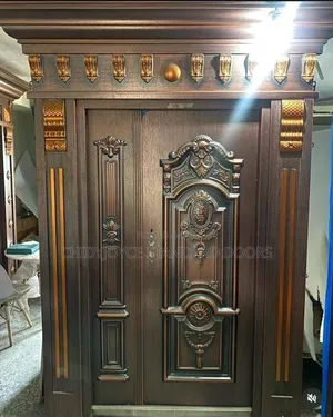 4ft Arch Pillar Security Copper Door Use for Luxury Homes