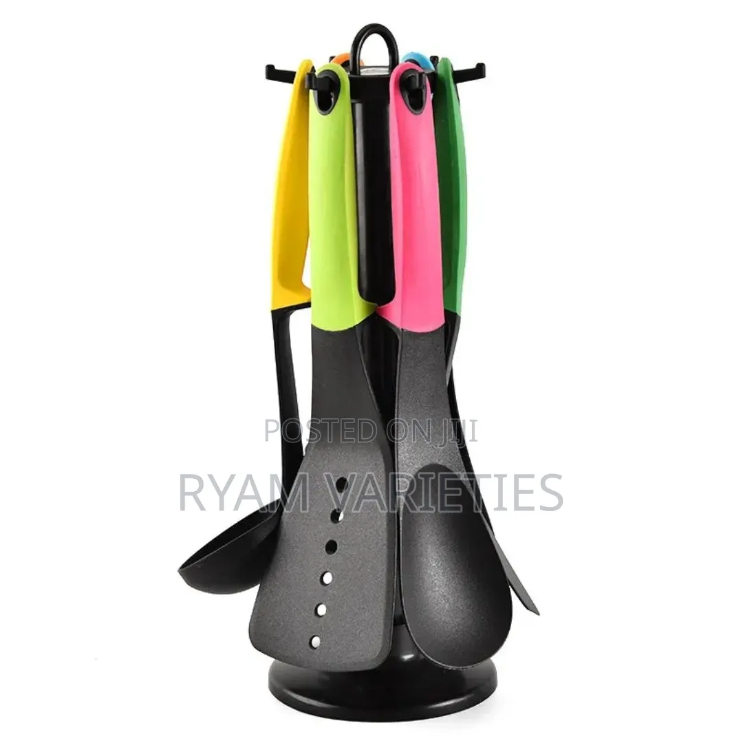 7pcs Colored Non Stick Spoon Set