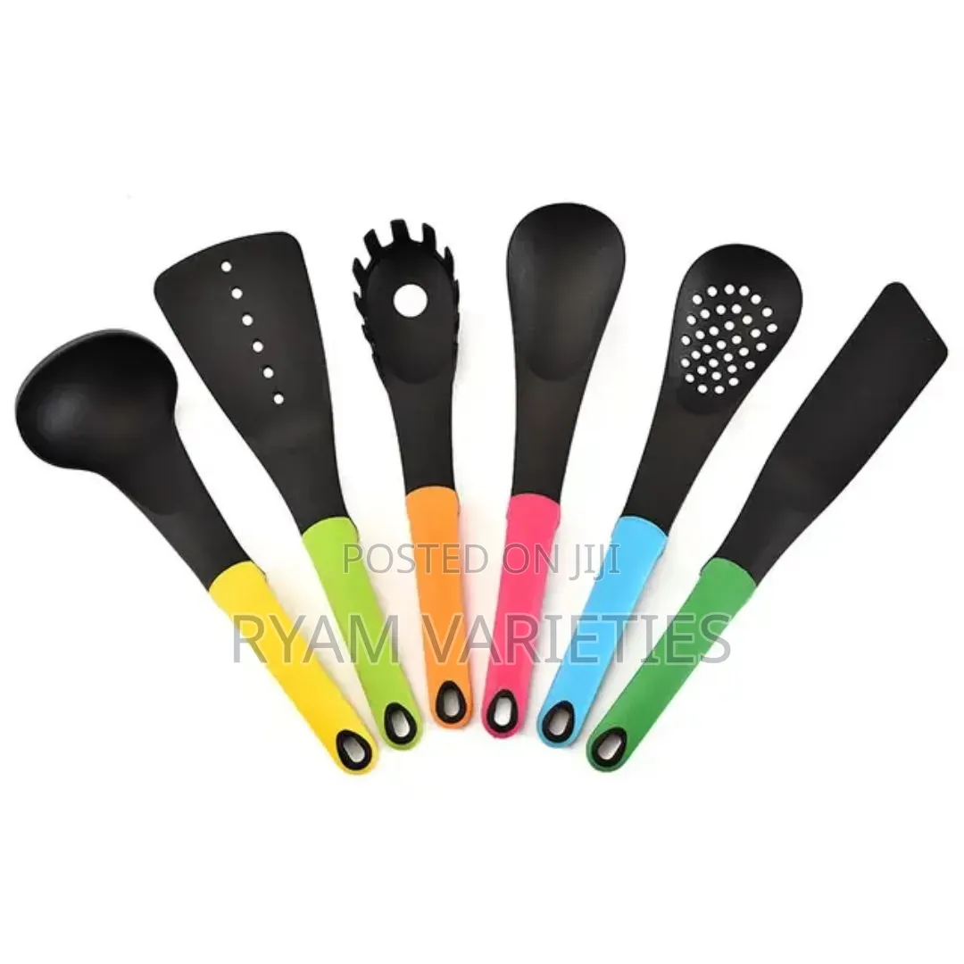 7pcs Colored Non Stick Spoon Set