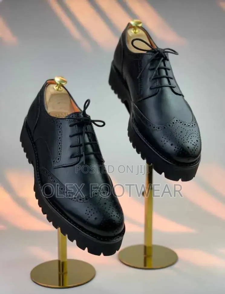 Black and Brown Cooperate Shoe