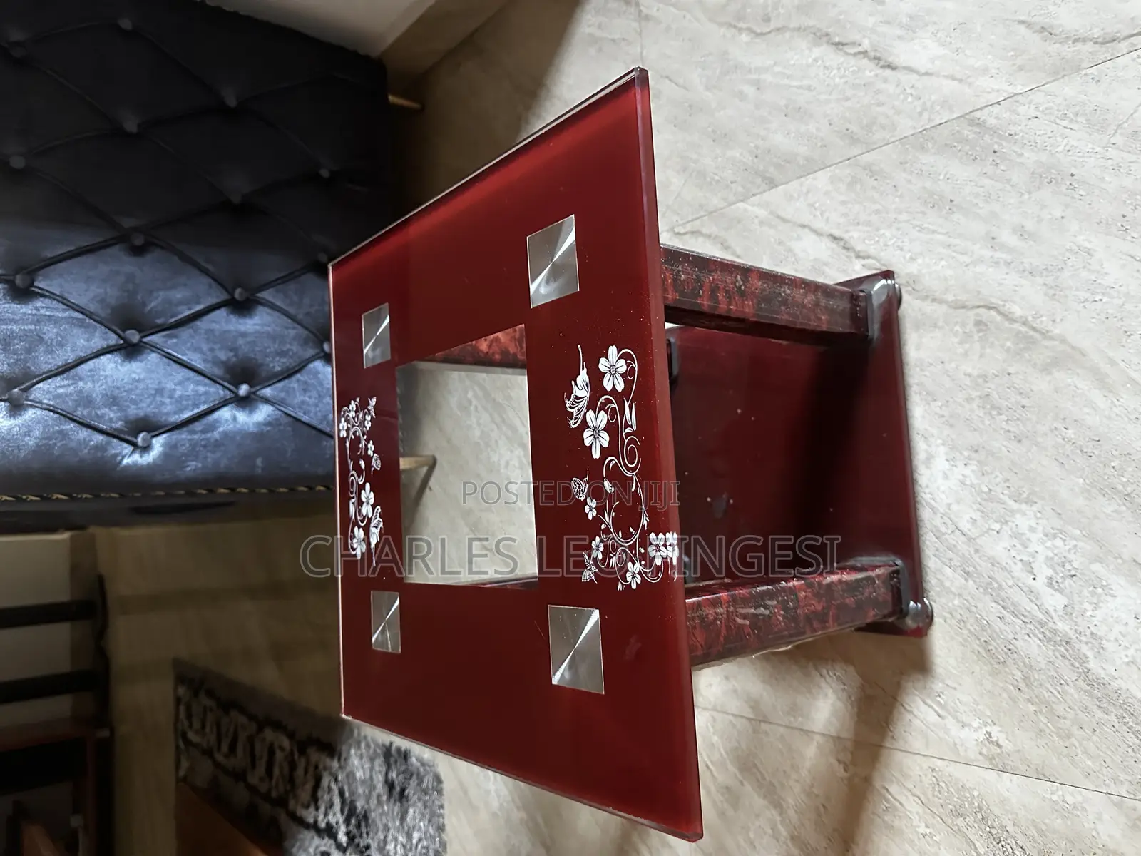 Glass Side Table