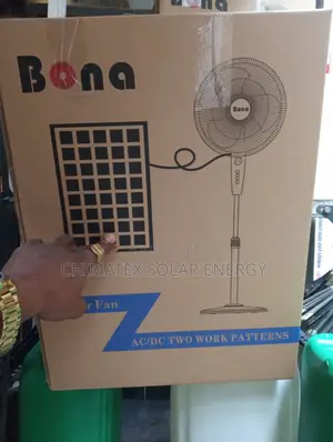 Bona Brand Solar-Powered Standing Fan Very Much Affordable